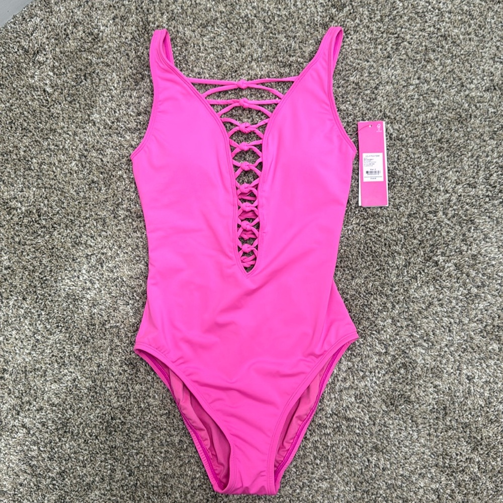 Lilly Pulitzer Isle Lattice One Piece Swimsuit